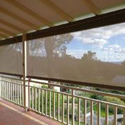 Rope and Pulley Outdoor Verandah Shade Roller Blind