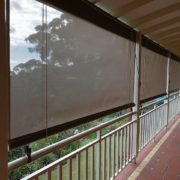 Rope and Pulley External Verandah Shade Roller Blinds