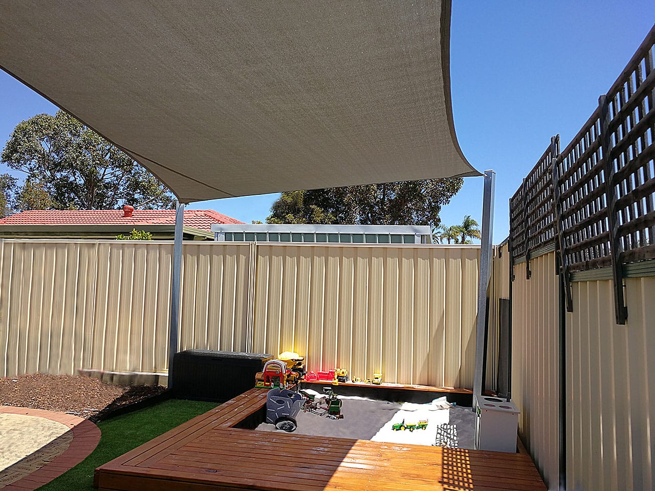 Backyard Playground Shade Sail