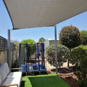 Backyard Relaxing Area Shade Sail